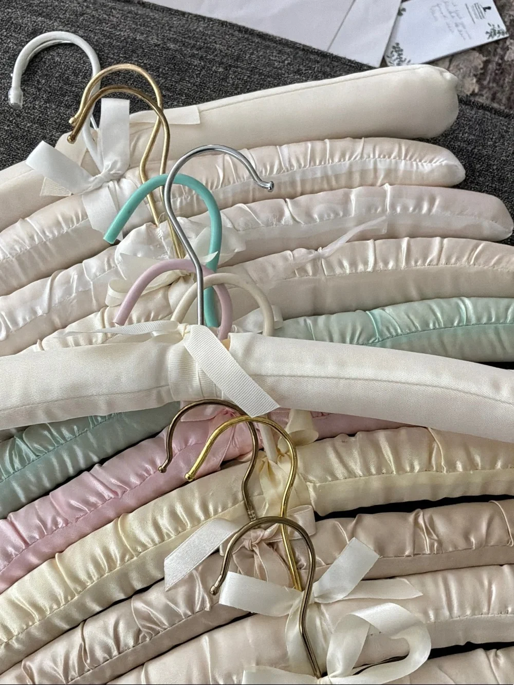 Padded Hangers Set in Pastel Mix
